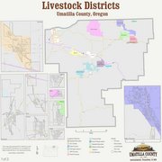 Map of Livestock Districts in Umatilla County